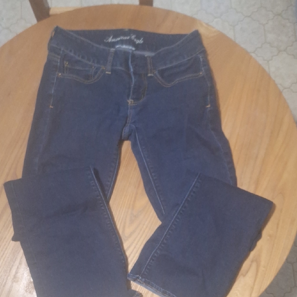 American Eagle Outfitters Blue Skinny Jeans Classic Fit